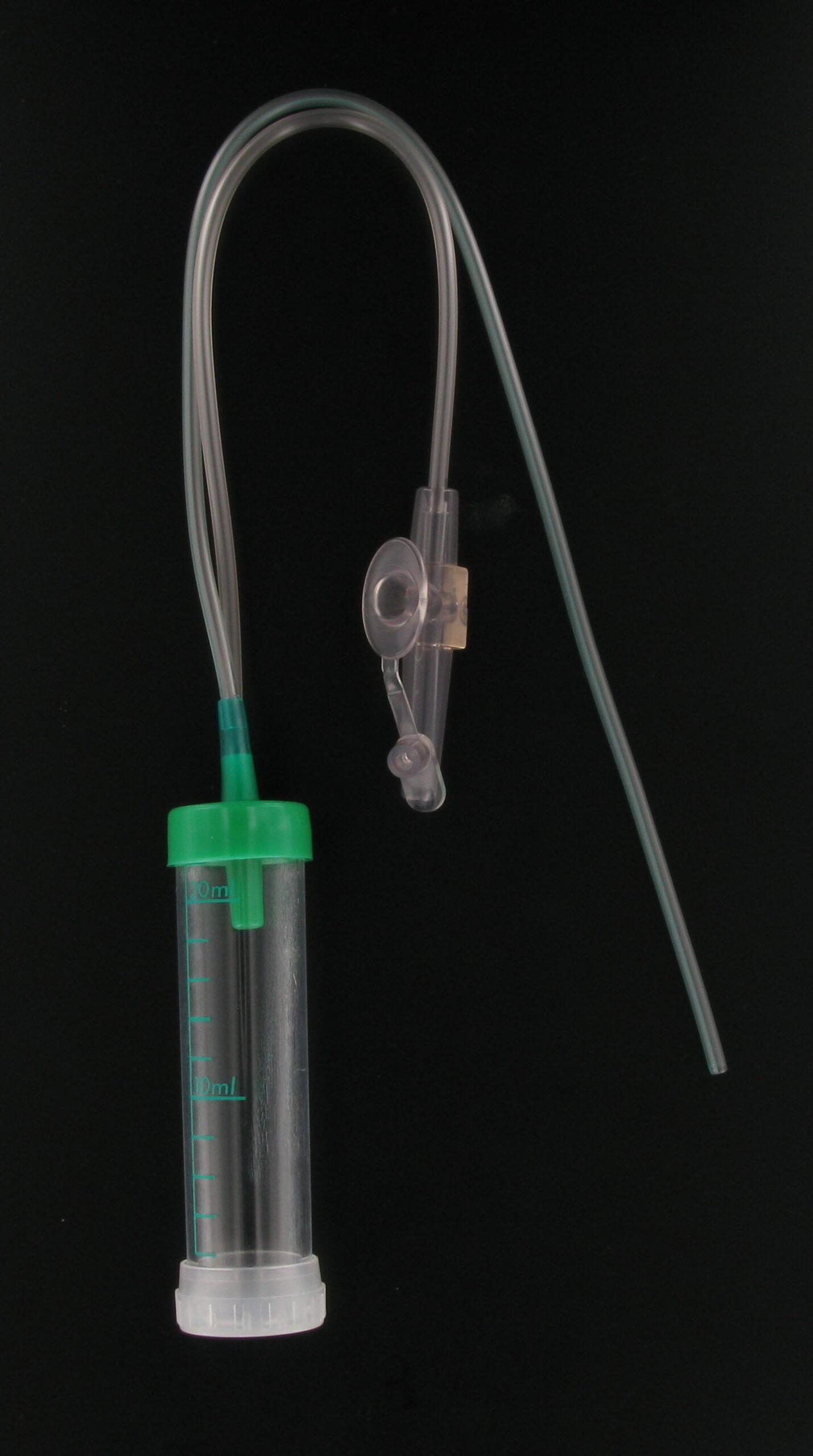 Mucus extractor with control suction connector