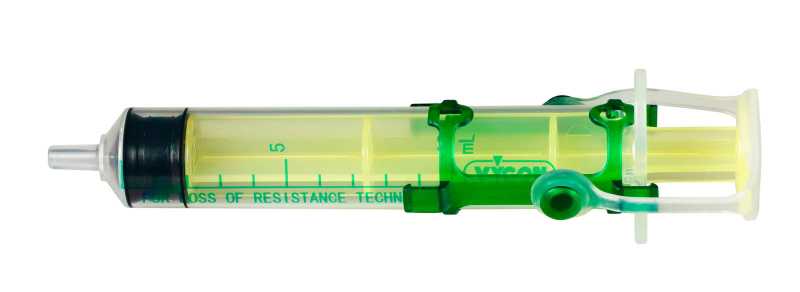 Epimatic : Plastic syringe for loss of resistance technique