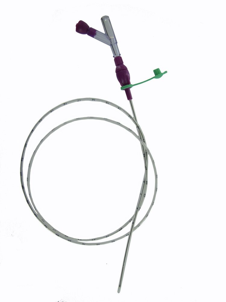 Nutrisafe 2 feeding tube in polyurethane with stylet