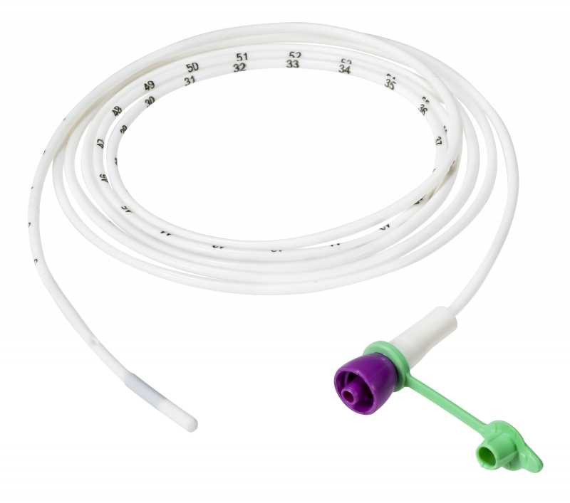 Silicone Nutrisafe2 feeding tubes with weighted tip